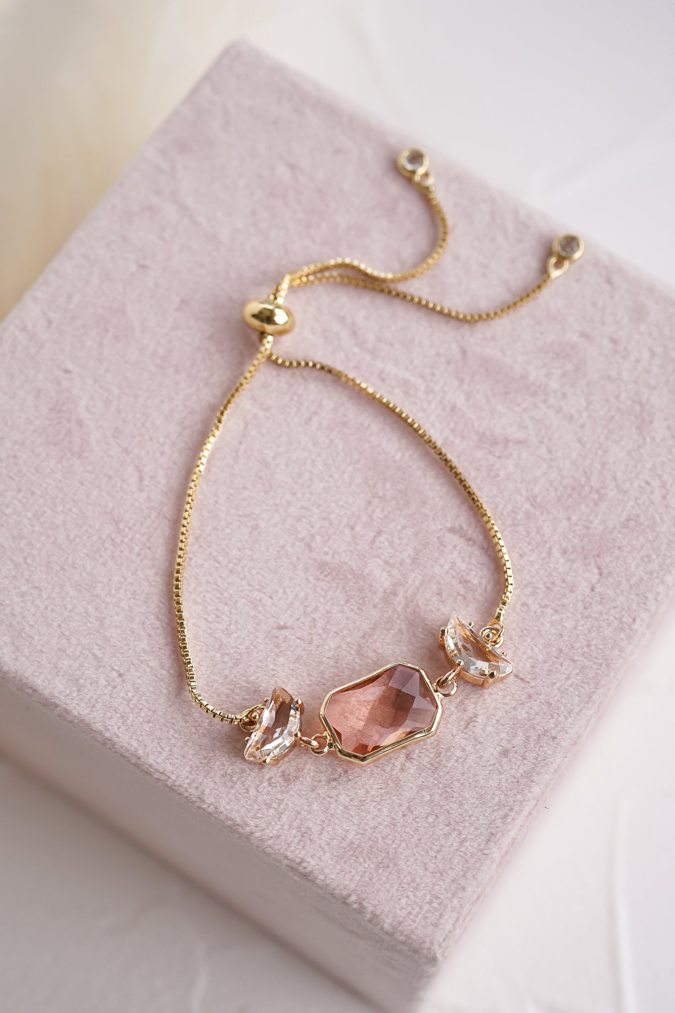 Primrose Peach Bracelet - Wander + Lust Jewelry