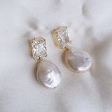Sofia Pearl Drop Earrings - Wander + Lust Jewelry