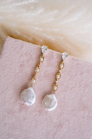 Hannah Pearl Drop Earrings