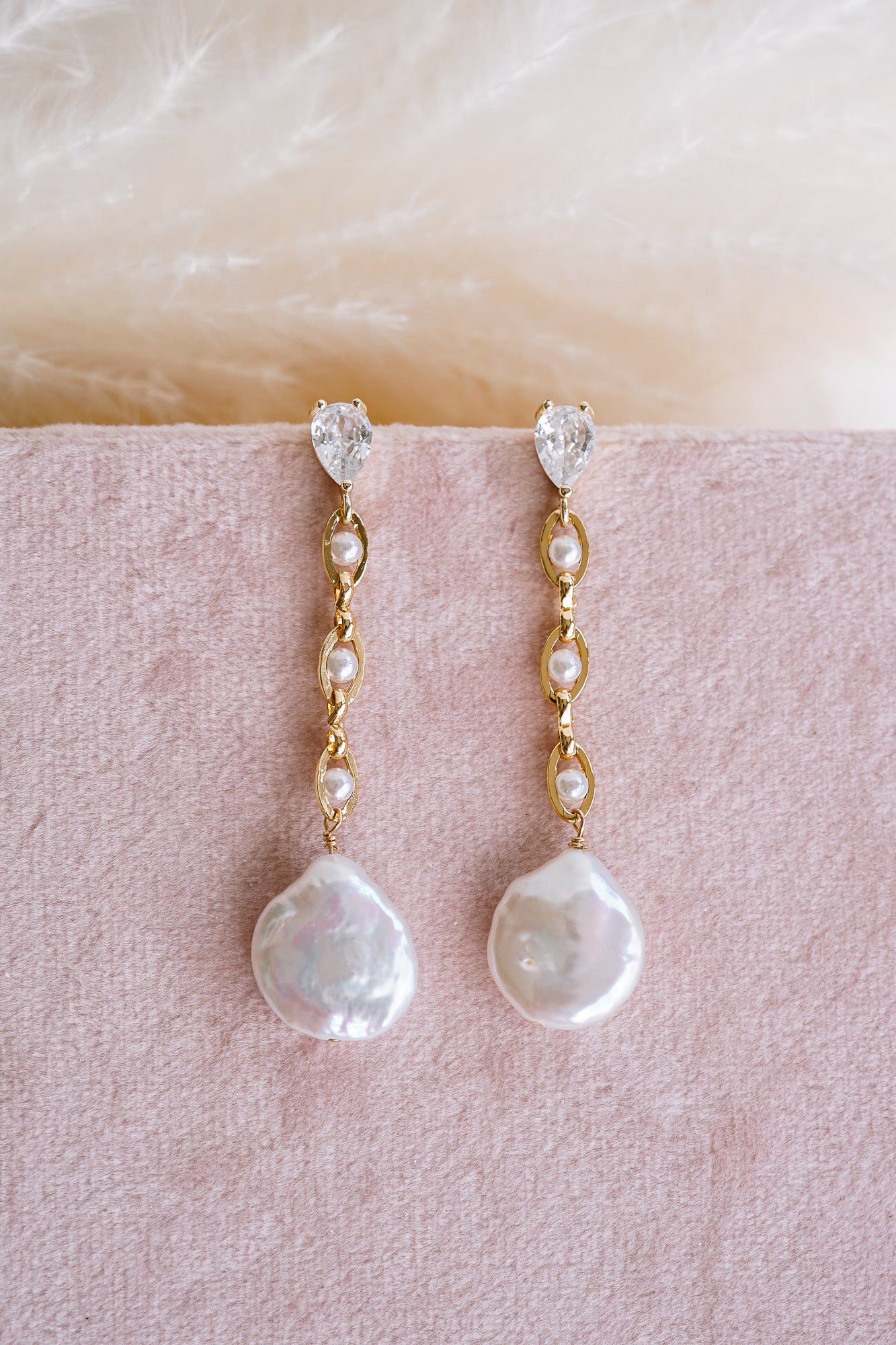 Hannah Pearl Drop Earrings - Wander + Lust Jewelry
