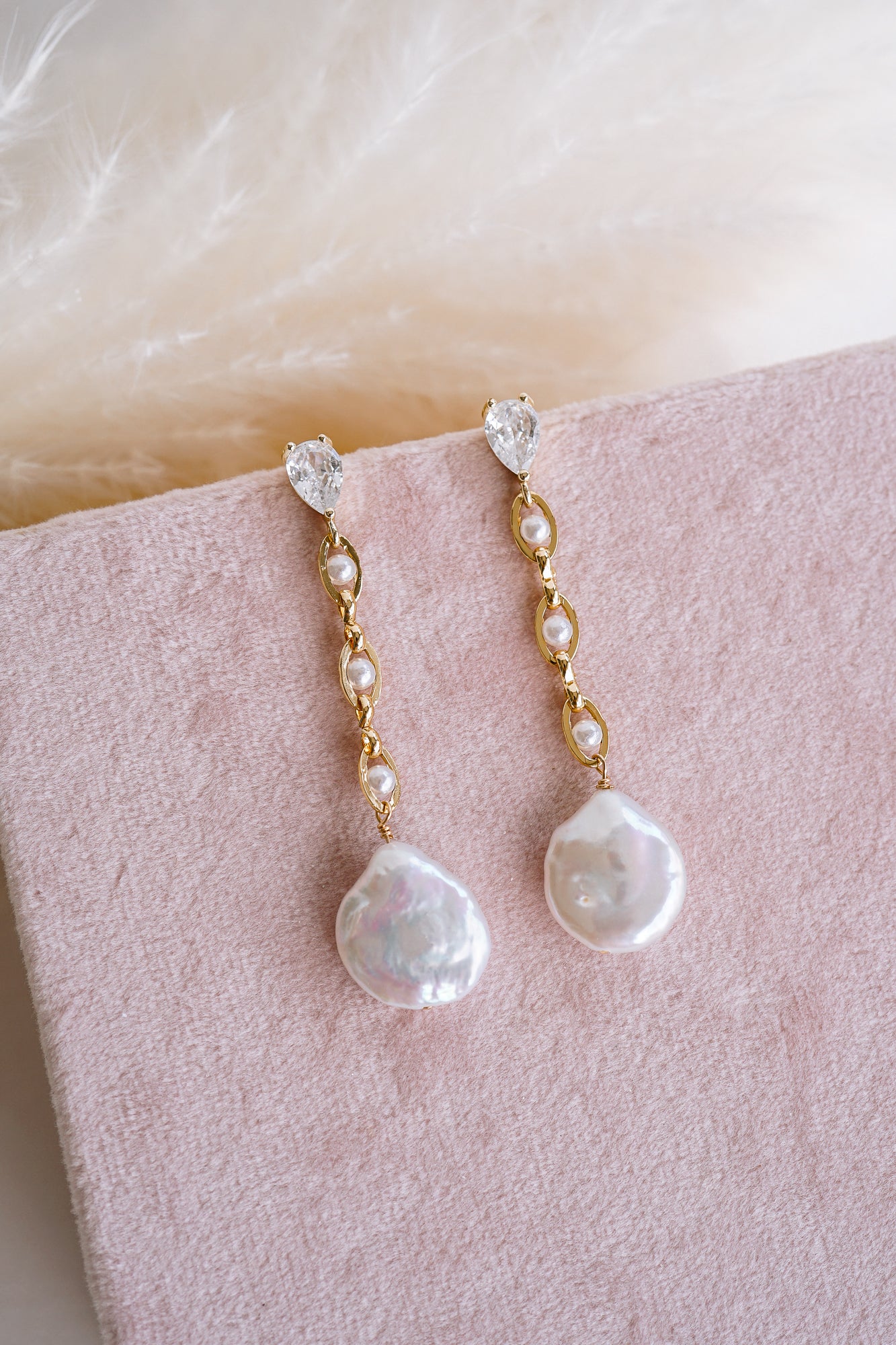 Hannah Pearl Drop Earrings