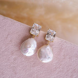 Sofia Pearl Drop Earrings - Wander + Lust Jewelry