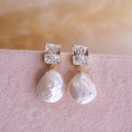 Sofia Pearl Drop Earrings - Wander + Lust Jewelry