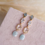 Ever After Blue Drop Bridal Earrings - Wander + Lust Jewelry