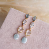 Ever After Blue Drop Bridal Earrings - Wander + Lust Jewelry