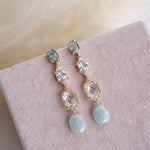 Ever After Blue Drop Bridal Earrings - Wander + Lust Jewelry