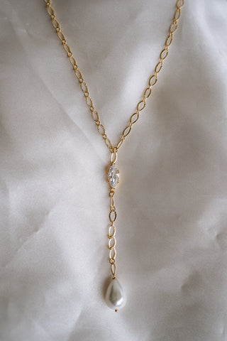 Liliana Pearl Lariat Necklace