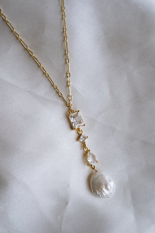 Isabelle Pearl Drop Necklace