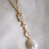 Isabelle Pearl Drop Necklace - Wander + Lust Jewelry