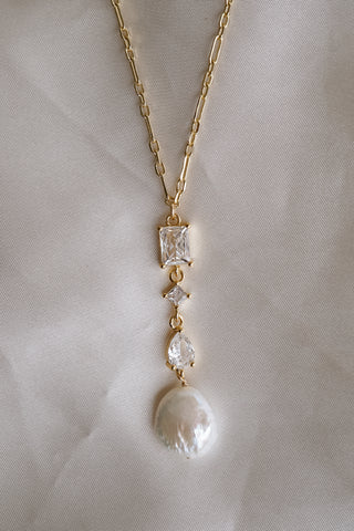 Isabelle Pearl Drop Necklace