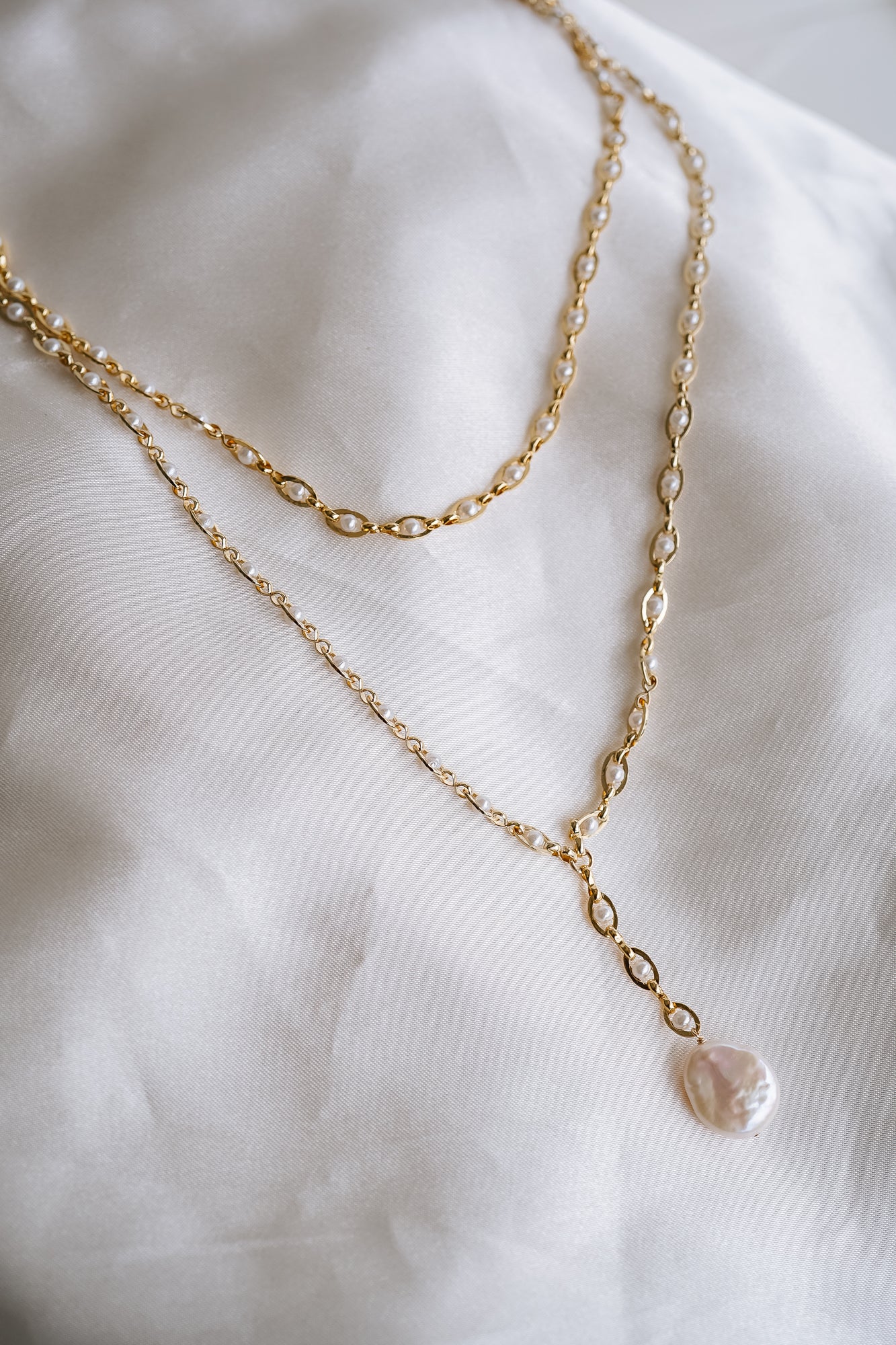 Hannah Pearl Layered Necklace - Wander + Lust Jewelry