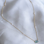 Something Blue Pearl Necklace - Wander + Lust Jewelry