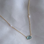 Something Blue Pearl Necklace - Wander + Lust Jewelry