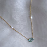 Something Blue Pearl Necklace - Wander + Lust Jewelry