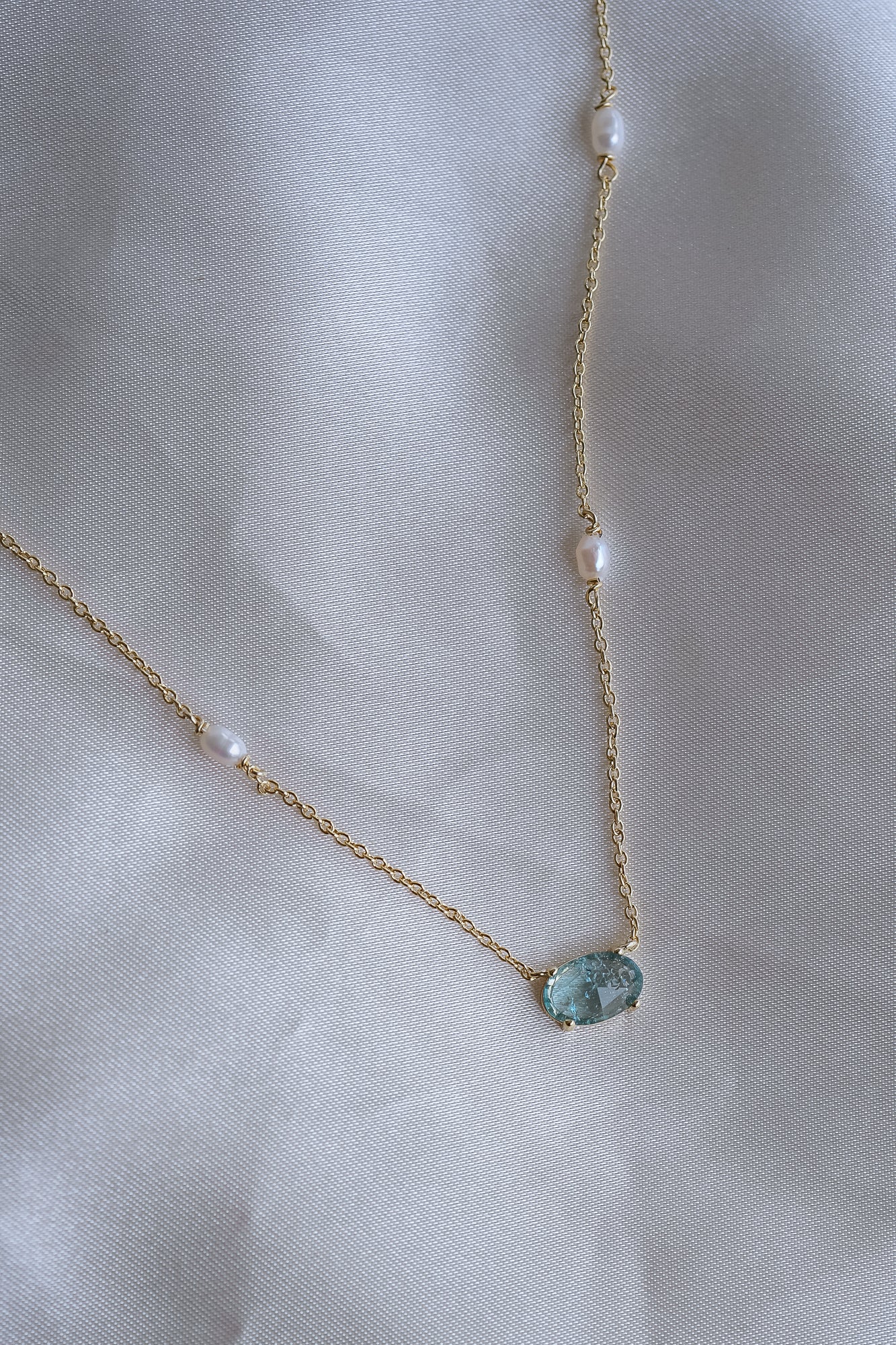 Something Blue Pearl Necklace - Wander + Lust Jewelry