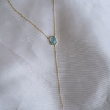 Something Blue Lariat Necklace - Wander + Lust Jewelry