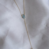 Something Blue Lariat Necklace - Wander + Lust Jewelry