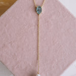 Something Blue Lariat Necklace - Wander + Lust Jewelry