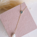 Something Blue Lariat Necklace - Wander + Lust Jewelry