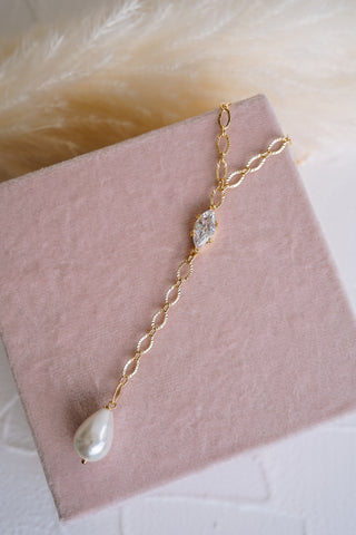 Liliana Pearl Lariat Necklace