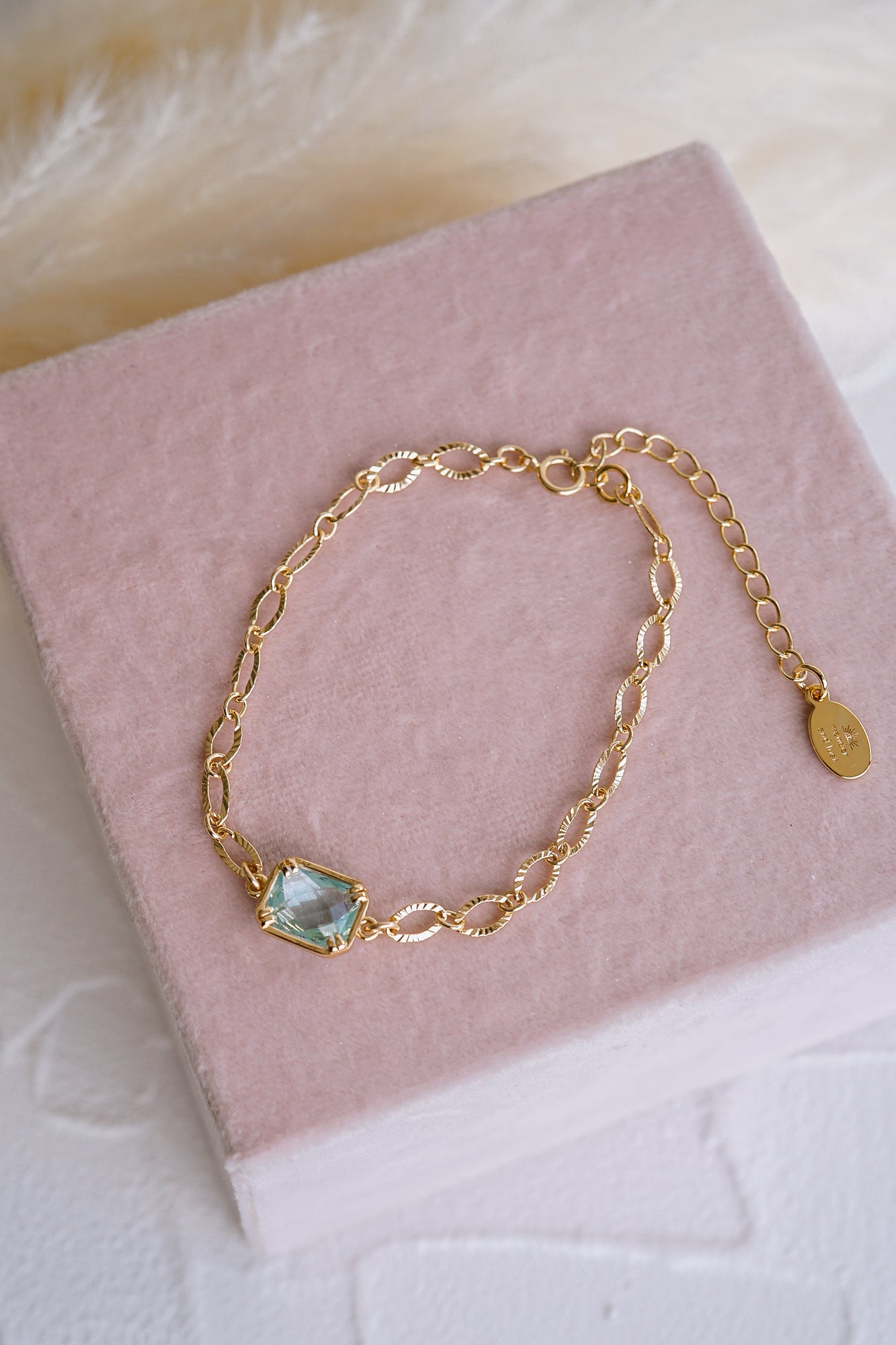 Liliana Blue Bridal Bracelet - Wander + Lust Jewelry