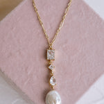 Isabelle Pearl Drop Necklace - Wander + Lust Jewelry