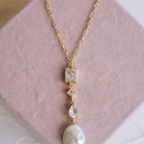 Isabelle Pearl Drop Necklace - Wander + Lust Jewelry