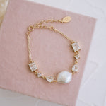 Isabelle Pearl Bridal Bracelet - Wander + Lust Jewelry