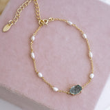 Something Blue Pearl Bracelet - Wander + Lust Jewelry
