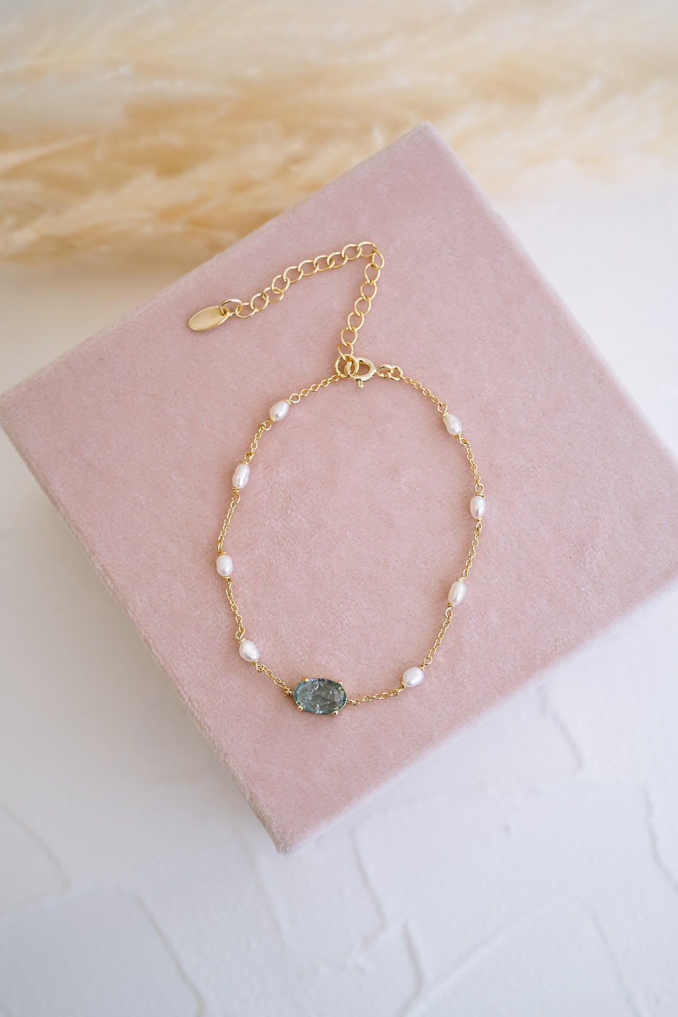 Something Blue Pearl Bracelet - Wander + Lust Jewelry