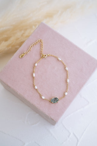 Something Blue Pearl Bracelet