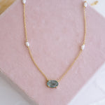 Something Blue Pearl Necklace - Wander + Lust Jewelry