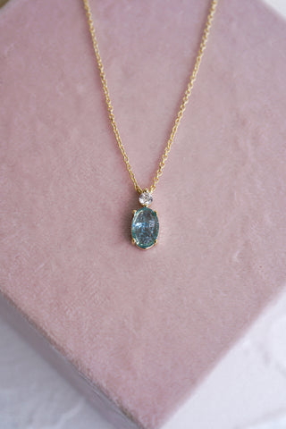 Ever After Blue Bridal Necklace