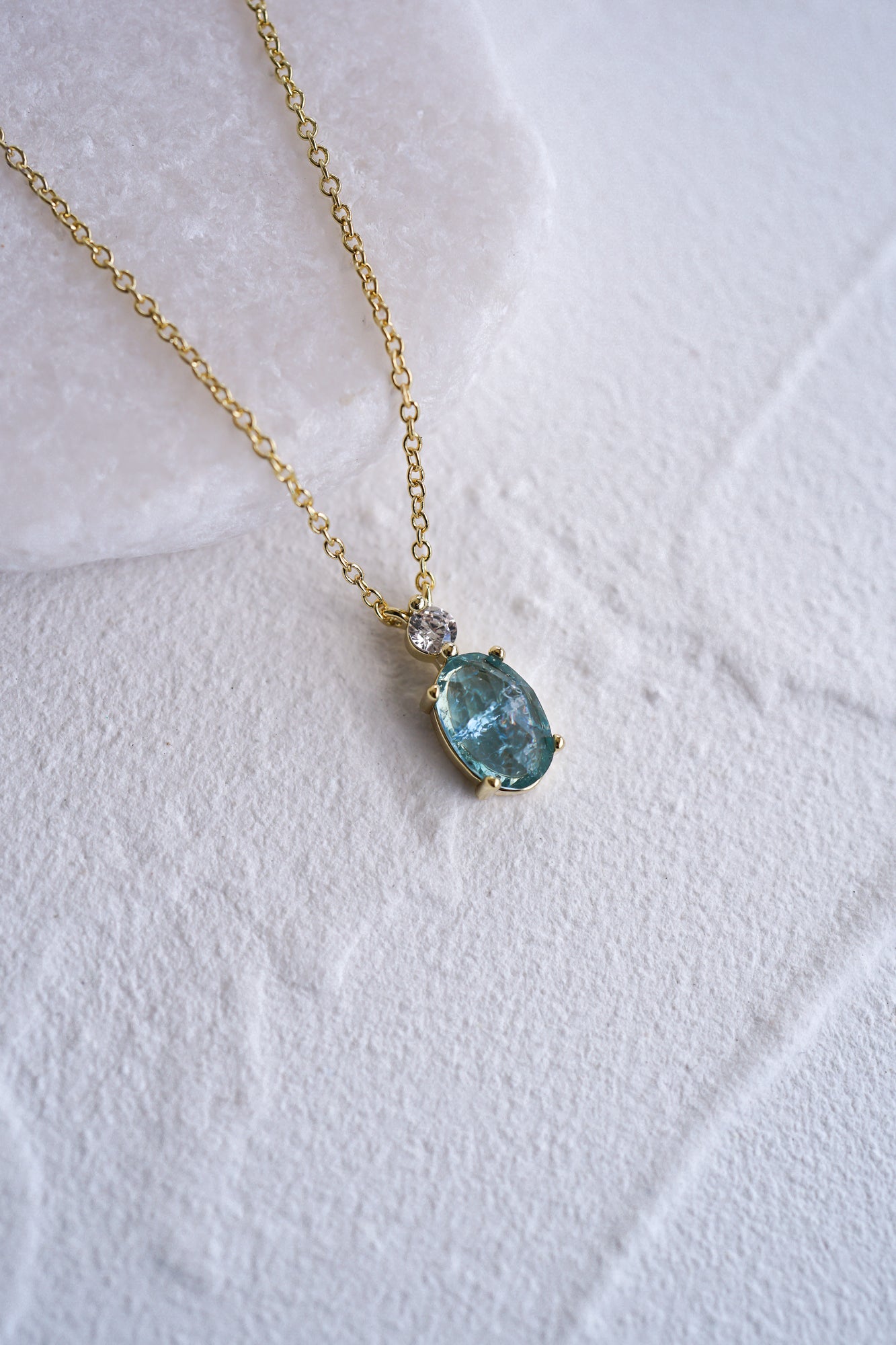 Ever After Blue Bridal Necklace - Wander + Lust Jewelry