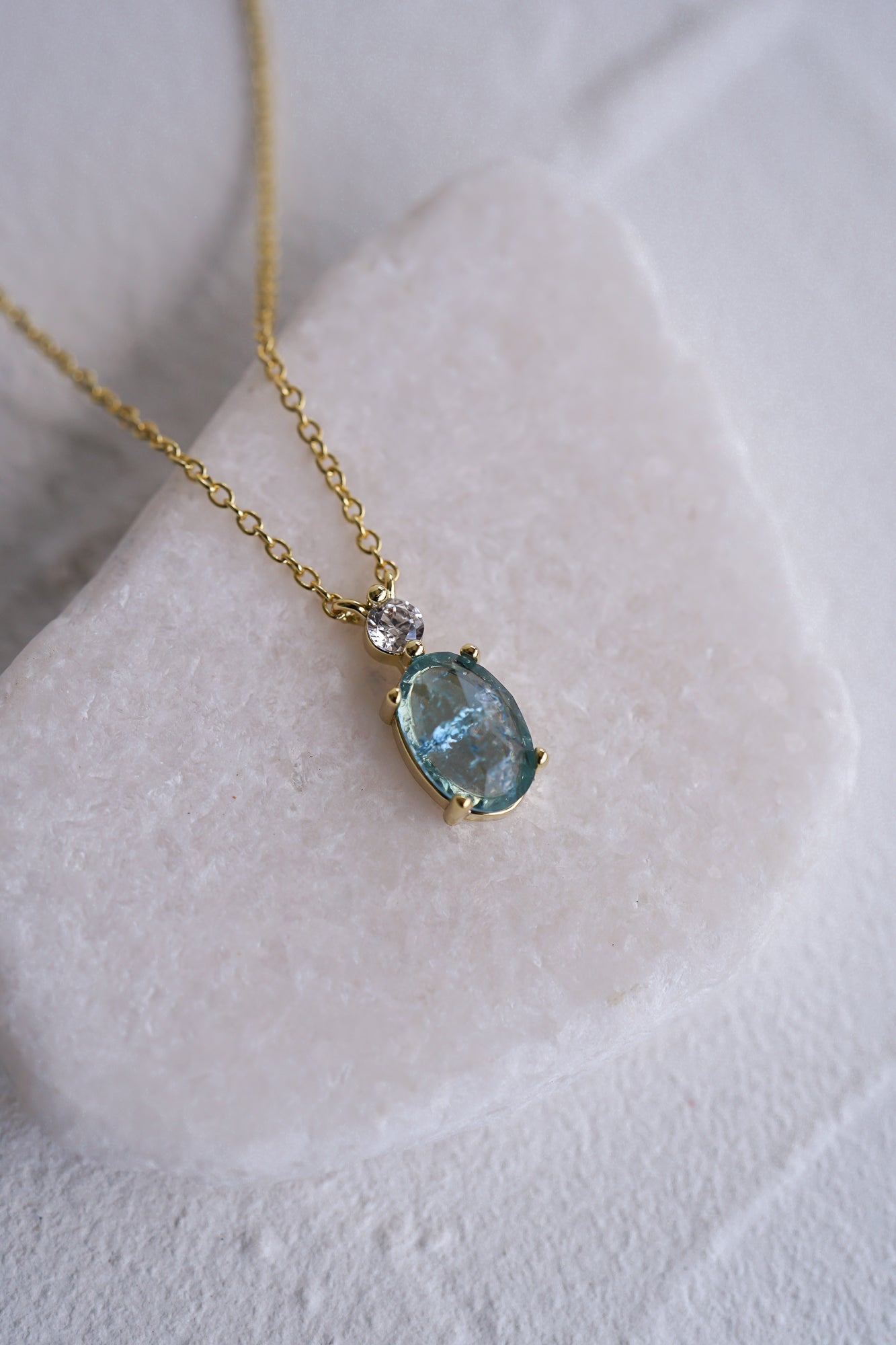 Ever After Blue Bridal Necklace - Wander + Lust Jewelry