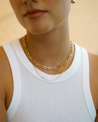 Avery Paperclip Chain Necklace