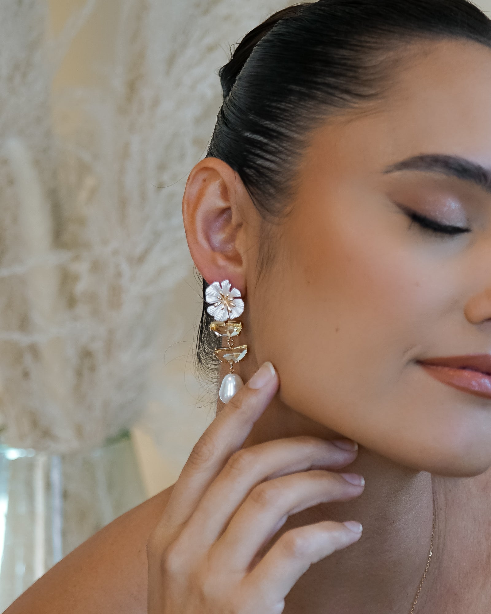 Bloom Pearl Drop Earrings - Wander + Lust Jewelry