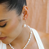 Emerson Pearl Ear Jacket Drops - Wander + Lust Jewelry