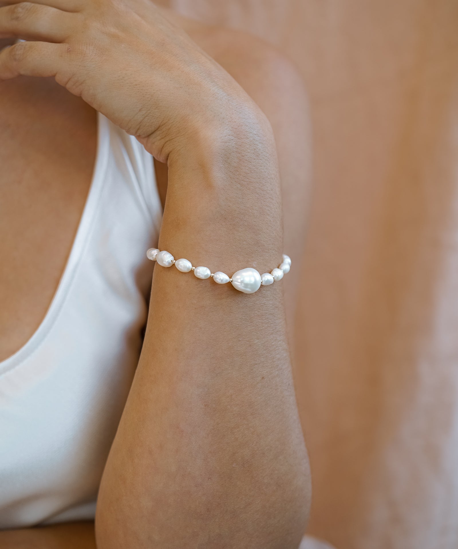 Emerson Pearl Beaded Bracelet - Wander + Lust Jewelry