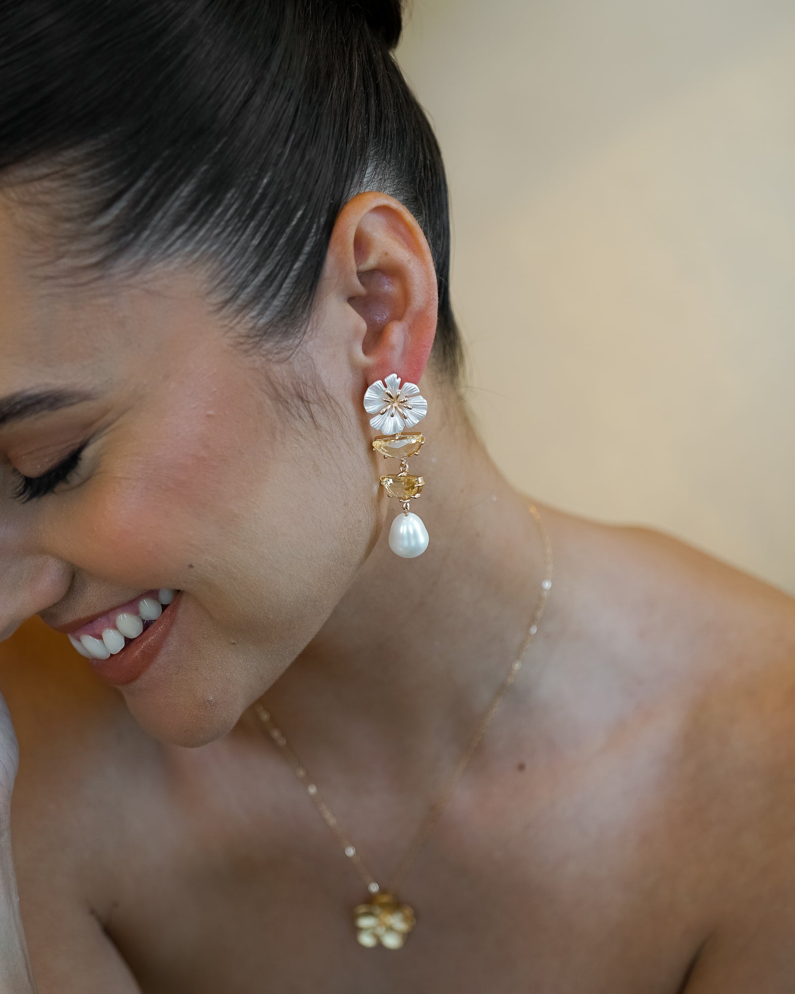 Bloom Pearl Drop Earrings - Wander + Lust Jewelry