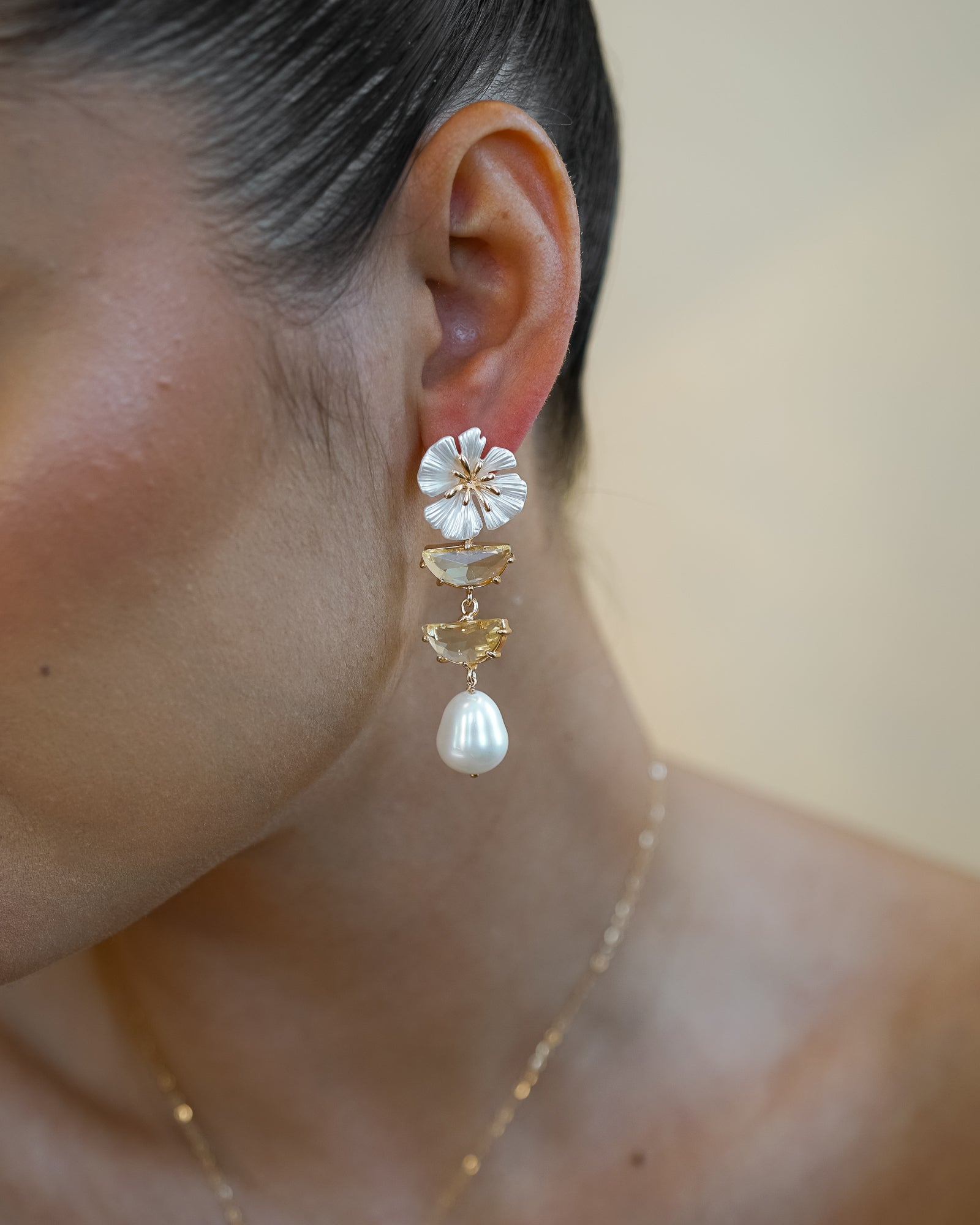 Bloom Pearl Drop Earrings - Wander + Lust Jewelry