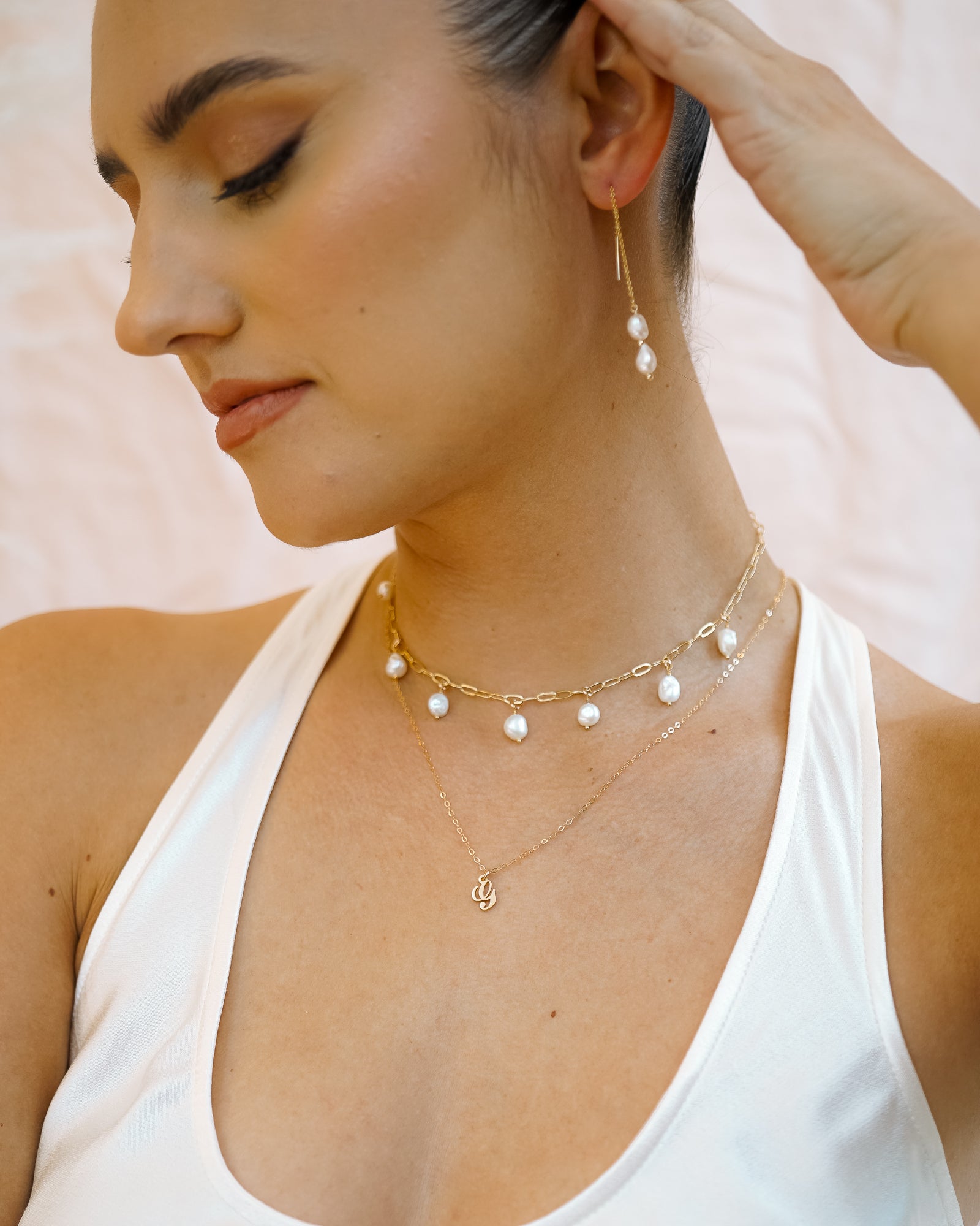 Phoebe Pearl Threaders - Wander + Lust Jewelry