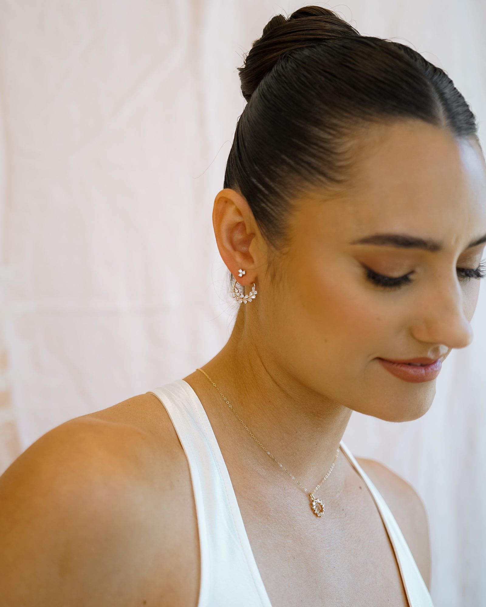 Adeline Wreath Ear Jackets - Wander + Lust Jewelry