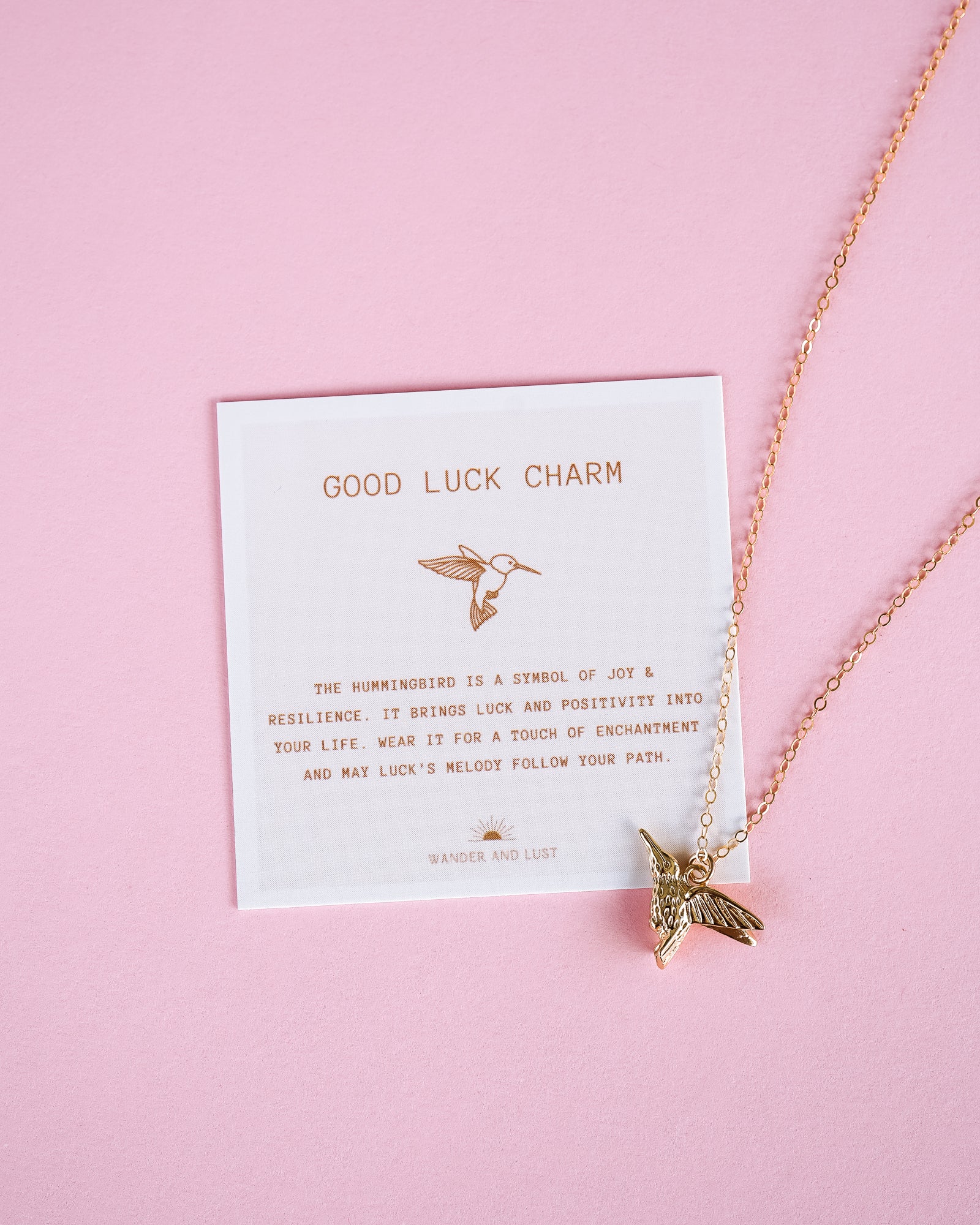 Hummingbird Luck Necklace - Wander + Lust Jewelry
