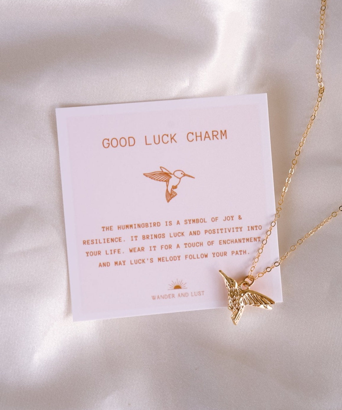 Hummingbird Luck Necklace - Wander + Lust Jewelry