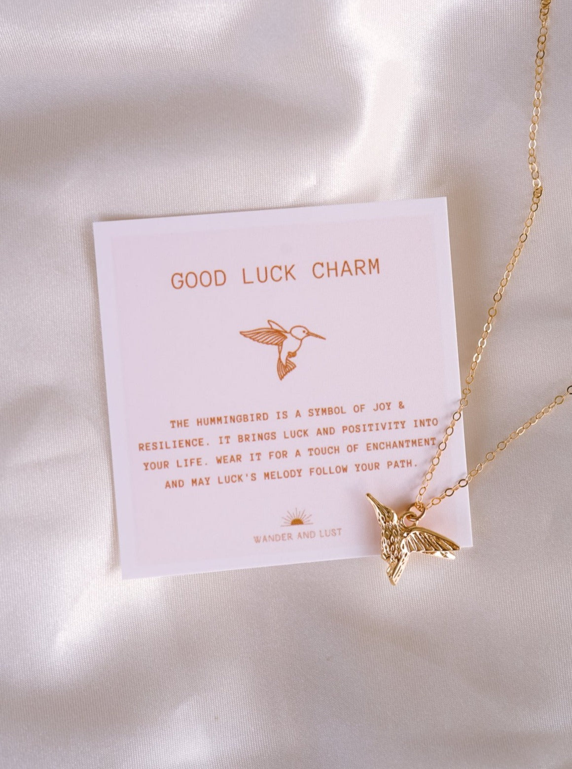 Hummingbird Luck Necklace - Wander + Lust Jewelry