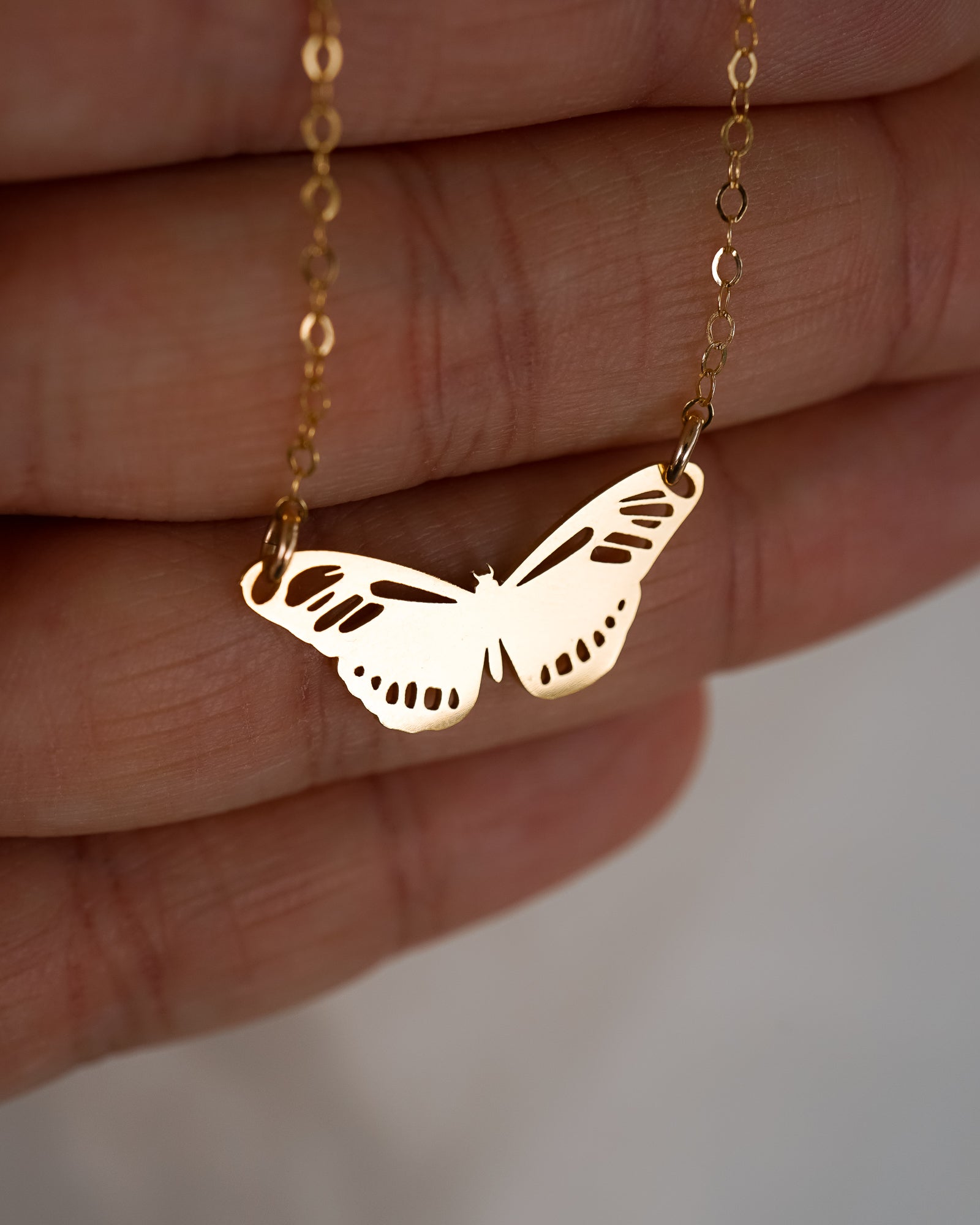 Rose Gold Wings of Beauty Butterfly Necklace – GIVA Jewellery