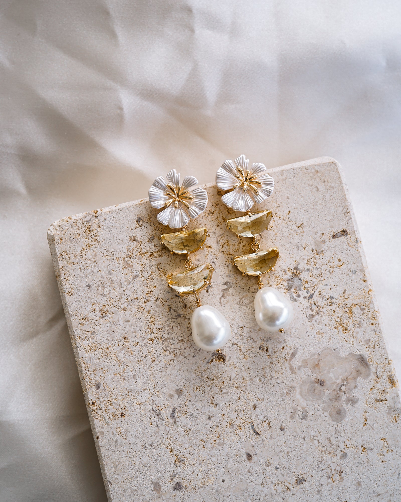 Bloom Pearl Drop Earrings - Wander + Lust Jewelry