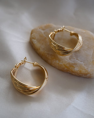 Donna Twisted Hoops