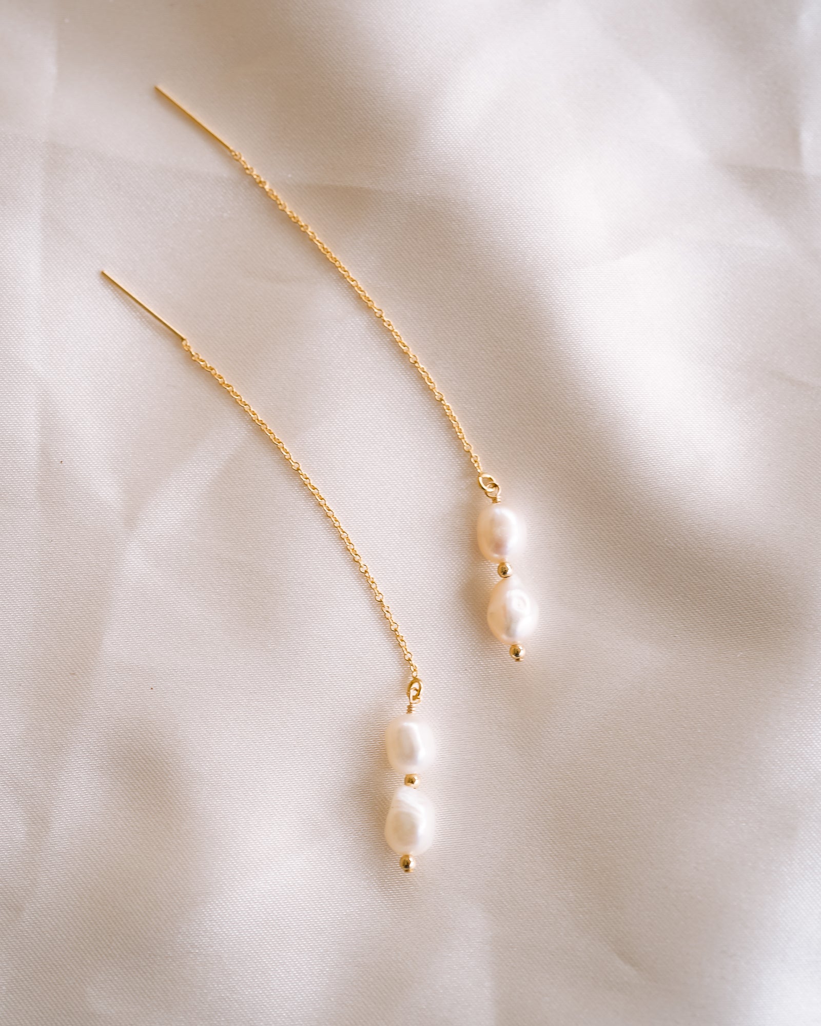 Phoebe Pearl Threaders - Wander + Lust Jewelry